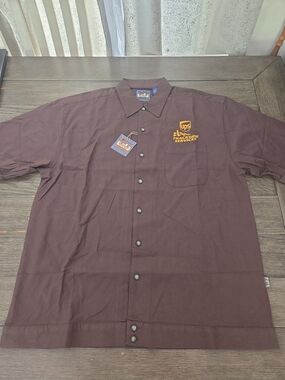 NWT Vintage McNeel Palmer UPS Trackside Services NASCAR Racing Shirt Men's